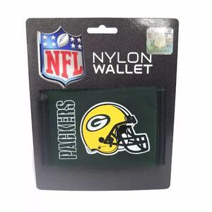 Officially Licensed NFL Green Bay Packers Nylon Trifold Wallet